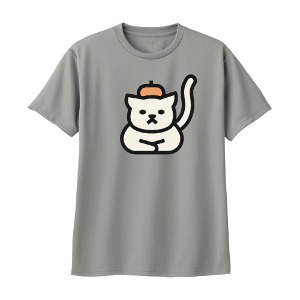 씨엠 드라이 티셔츠 그레이 T018A cat